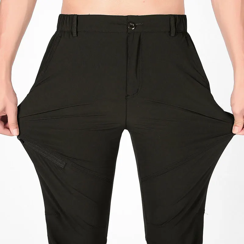 Летние мужские брюки быстросохнущие водонепроницаемые эластичные дышащие для