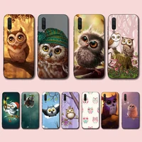 owl phone case for xiaomi mi 5 6 8 9 10 lite pro se mix 2s 3 f1 max2 3