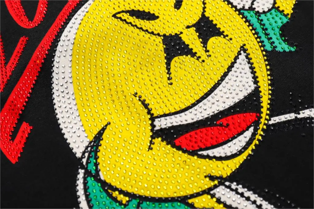 

Philipp Plein-brand fashion T-shirt new diamond animation casual short-sleeved T-shirt European and American streetwear top