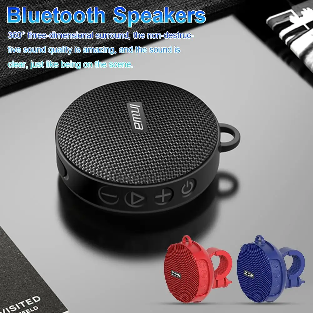Bicycle Bikes Blue tooth Speaker Column Waterproof Shower Speaker Acoustics PortableSound Boombox Soundbar Woofer Hands Free