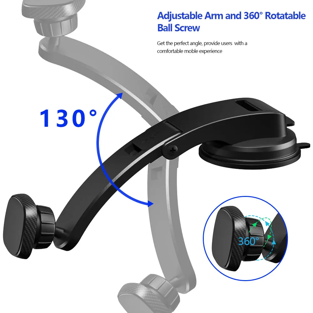 Magnetic Car Phone Holder Dashboard Super Sticky Safe Driving View Magnetic Phone Mount Suction Cup Compatible with iPhone 13 12