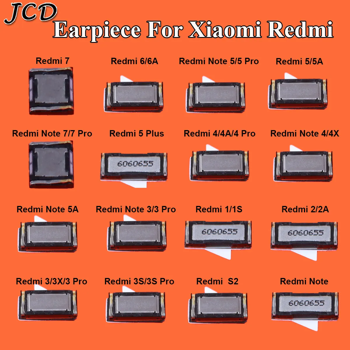 JCD 2 шт. шлейф динамика звук верхний динамик Bluetooth приемник для Xiaomi Redmi 1 1S 2 2A 3 3X3 S 3 4 4A 5 5A 6 6A 7 Note 3X4 4A 4X 5A 7 Pro