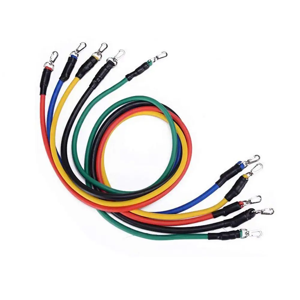 Rope Set Тянущиеся веревки для фитнеса и упражнений, Эспандеры для кроссфита, спортзала, латексные трубки, педали для йоги, тренировки мышц тела и груди - Цвет: Rope Set