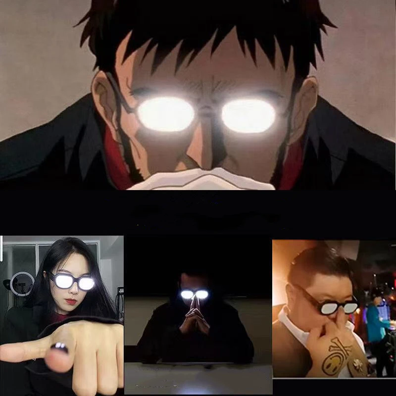 

1 коробка детективных светящихся очков, двухмерные волшебные игрушки, очки с белсветильник, таинственные Волшебные реквизиты