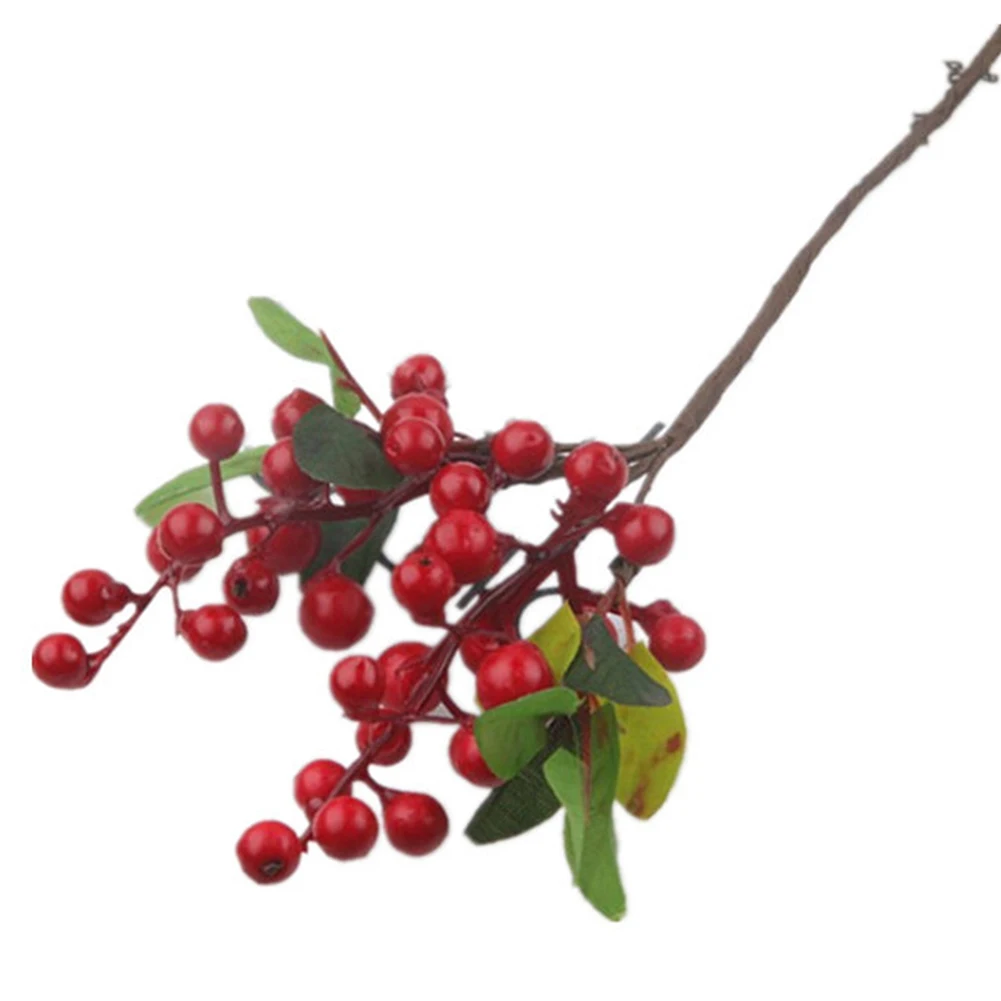 Искусственные красные и белые ягоды зеленые фрукты украшение для дома сада | Дом