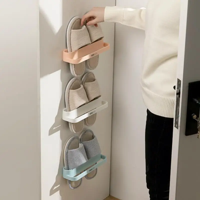 Вешалка для обуви компактный органайзер шкафов и чуланов на клейкой основе