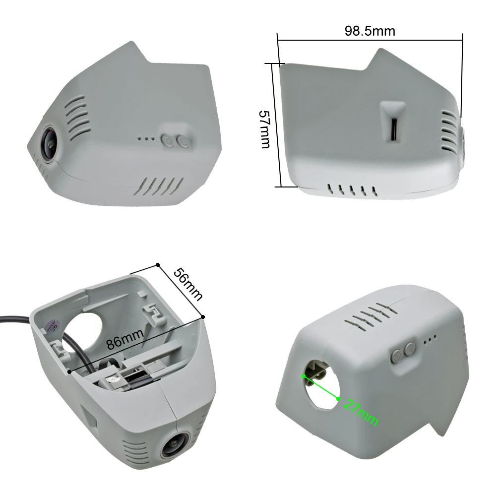 SINOSMART Novatek 96658 автомобильный Wifi DVR для Volkswagen Polo Passat Touran Tiguan Bora Magotan Golf и т. Д. Управление приложением SONY IMX323