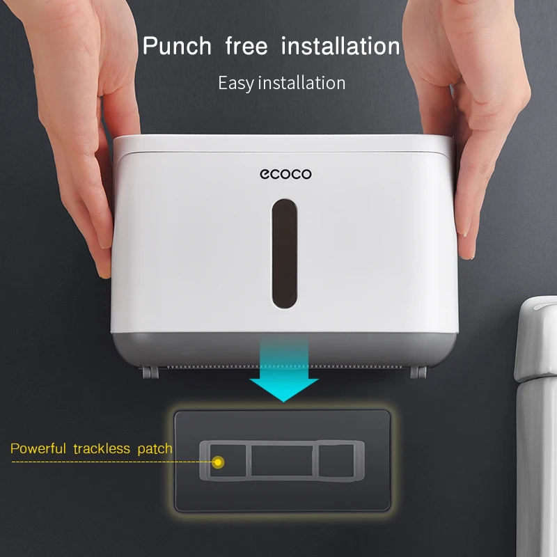 Настенный держатель для туалетной бумаги водонепроницаемый поднос в рулоне