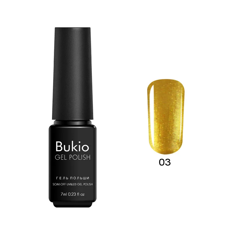 Bukio 29 чистых цветов Гель-лак 7 мл полуперманентные эмали замочить от УФ-гель лак для маникюра и ногтей дизайнерские украшения - Цвет: 03