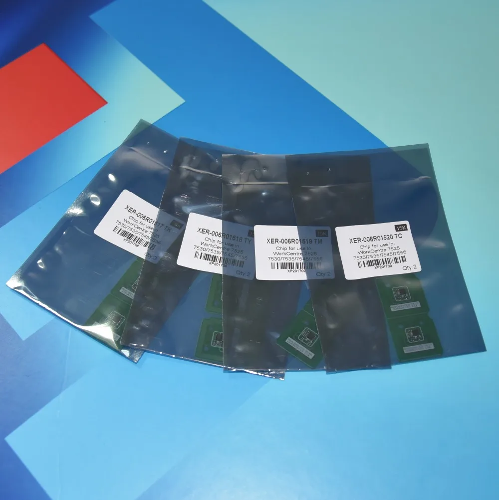 006R01517 006R01518 006R01519 006R01520 тонер картридж чип для Xerox Workcenter 7525 7530 7535 7545 7556 7830 7835