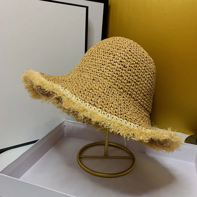 

HT051 Womens Straw Hats Straw Hat Panamas UV Protection Sun Visor Beach Hats Women Visors Foldable Female Summer Sun Hat Women