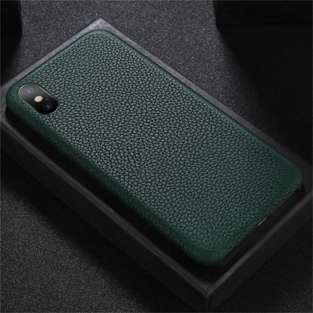 Lovebay Телефон чехол для iPhone 6 7 8 Plus роскошный бизнес матовый мягкий PU для iPhone X XR XS Max Противоударный задняя крышка Чехлы подарок