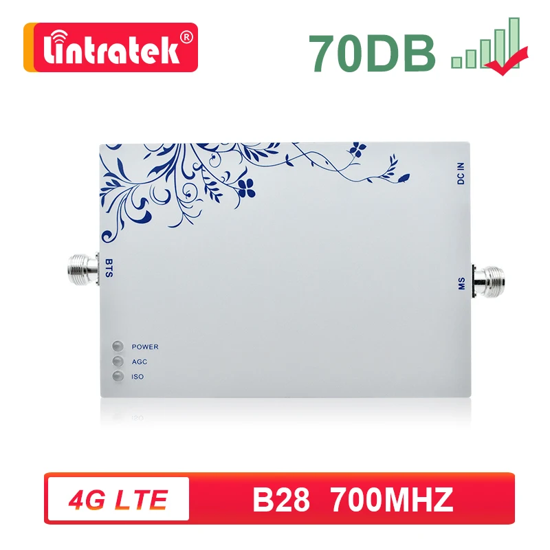 Сильный 70dB 4G LTE B28 700MHz усилитель сотовый мобильный телефон сигнала Band28 700 интернет
