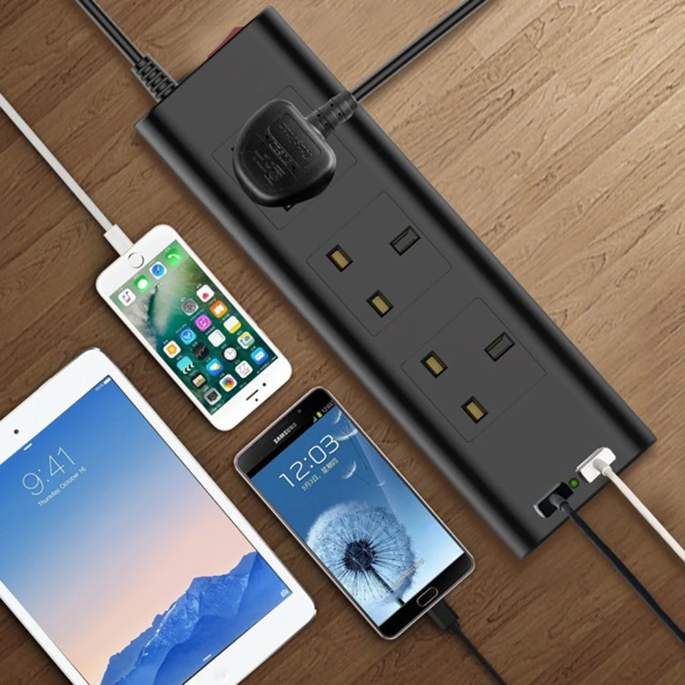 Multi Power Ptrip Электрический предохранитель напряжения 3 способа штепсельная вилка