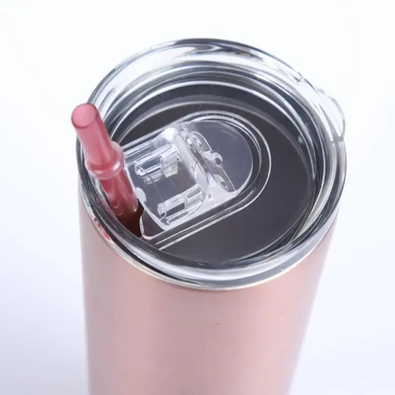 20oz Slim Tumblers With Lids And Straws Stainless Steel Double Vacuum Insulated Unbreakable Tumbler Cup For Hot Or Cold Drinks | Дом и сад