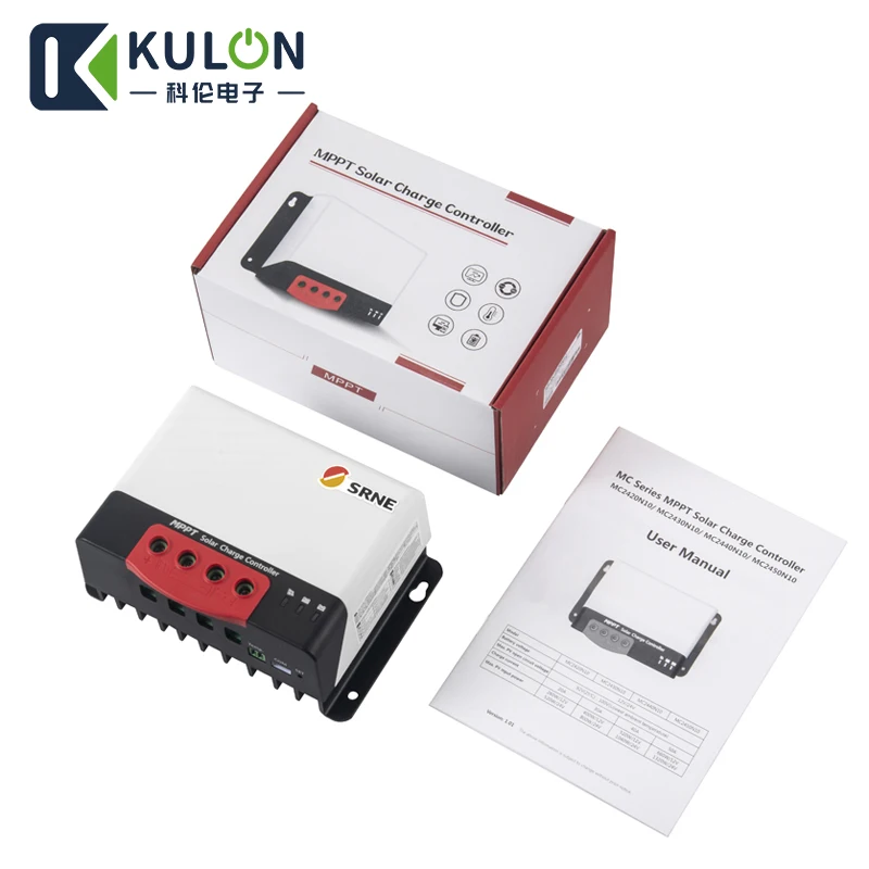 

SRNE MC2430N10 30A make sky blue MPPT Solar Charge Controller for 18650 lithium batteries solar regulator