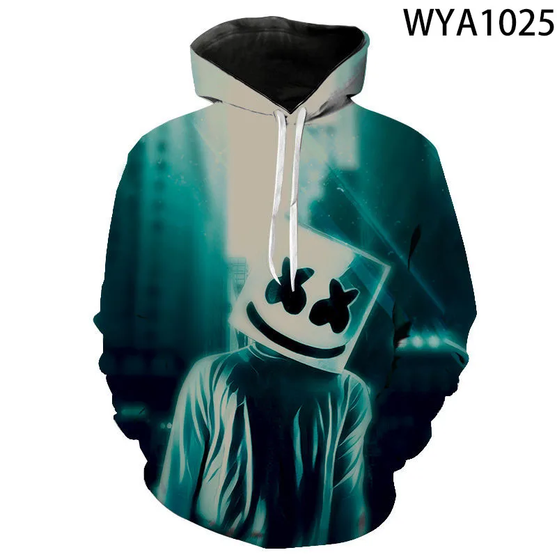 

2021 Новинка; Сезон весна-осень; Женские; С капюшоном; Одежда больших размеров с длинным рукавом Размеры свободные Детский свитшот модная 3D пе...