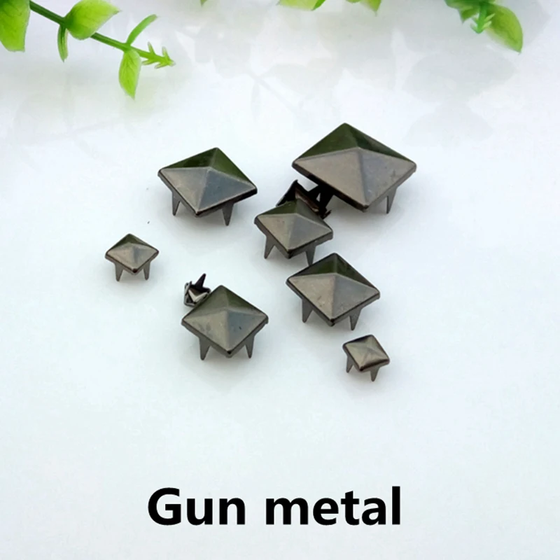 4 15 мм квадратные латунные гвоздики шпильки для сумки обуви джинсов кожаного