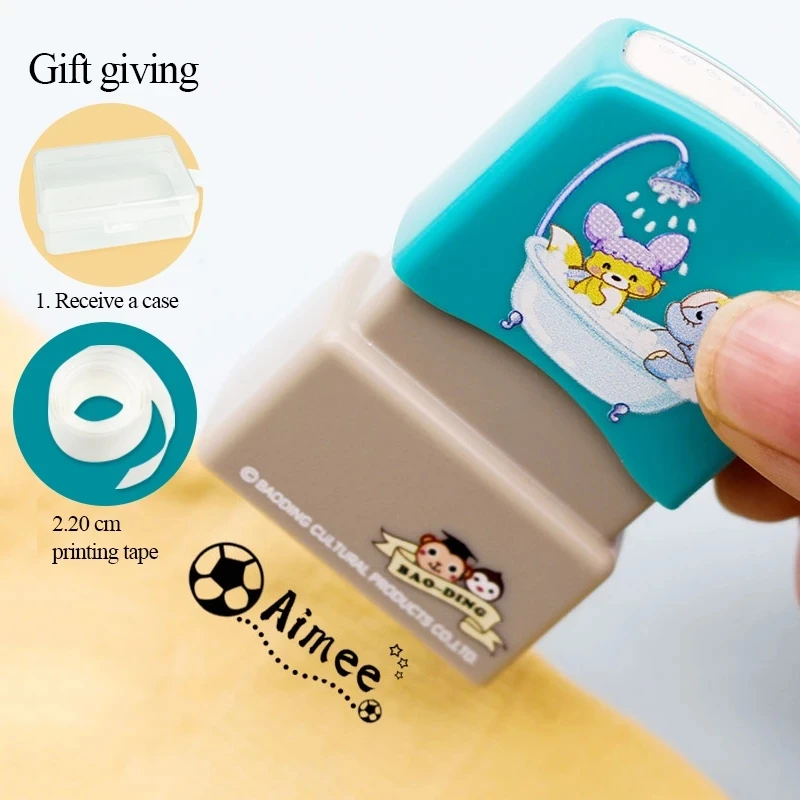 

Custom-Made Baby Name Stamp DIY For Children Name Seal Student Clothes Chapter Not Easy To Fade Security Name Stamp Sticker