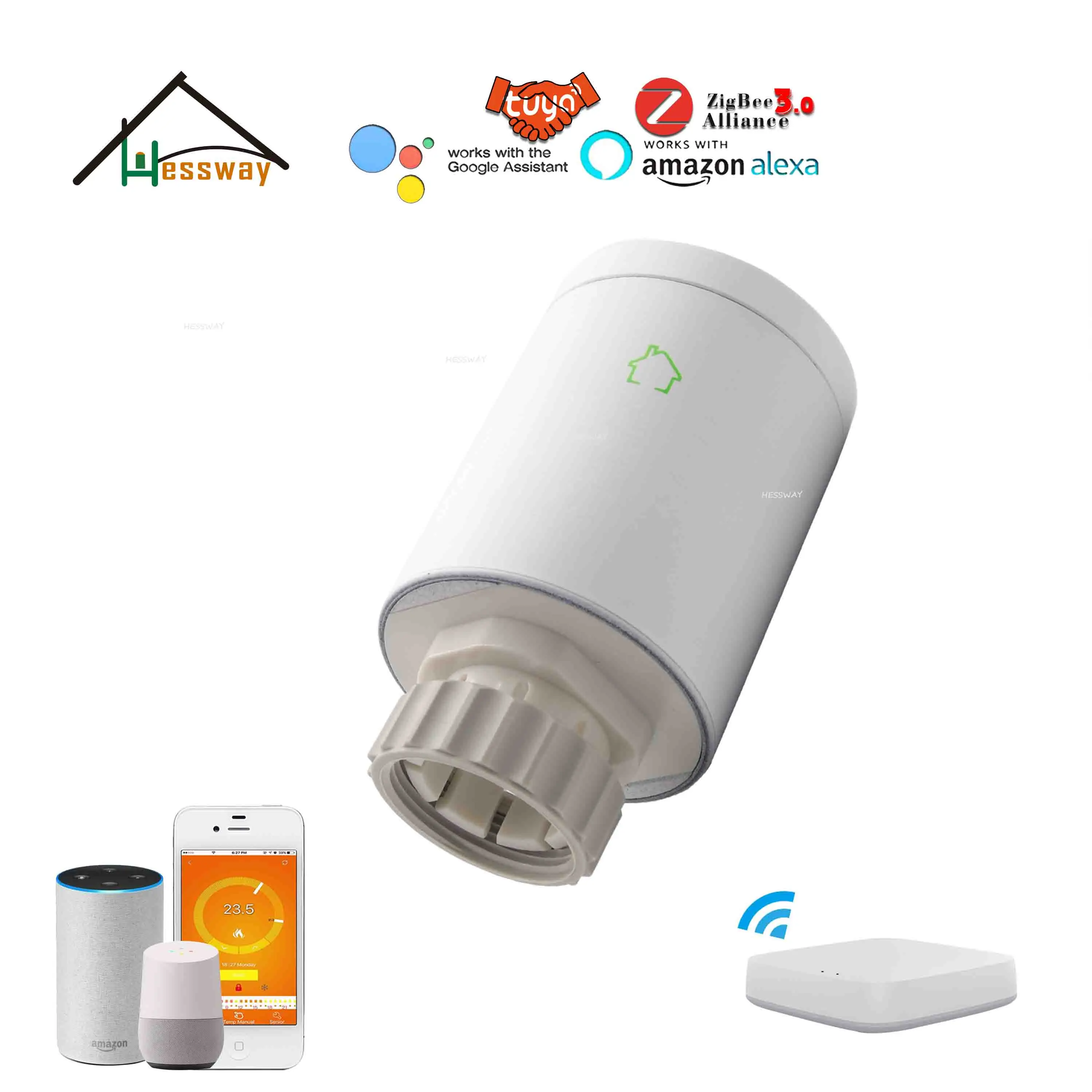 Щелочные батареи HESSWAY шлюз Wi Fi термостат радиатора zigbee для 2 4 ГГц 868 МГц 915 IEEE 802.15.4