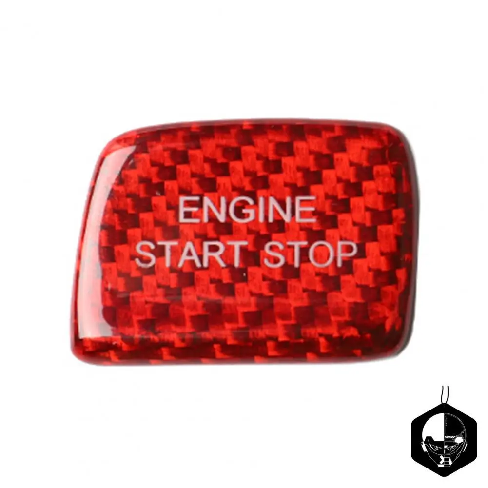 

Panel Sticker Heat-resistant Premium Red Carbon Fiber Keyless Engine Start Button Cover Trim for Chevrolet Camaro 2016-2019