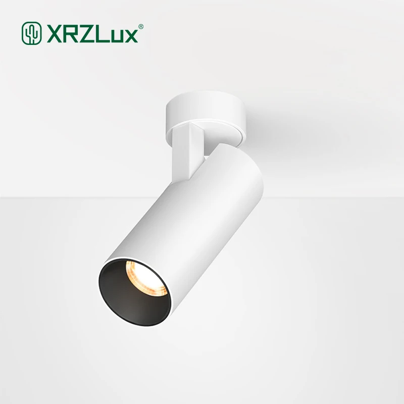 XRZLux Surface Mounted Ceiling Led Spotlight 10W COB LED Downlight Foldable 350° Rotatable Background Spot lights Ceiling Lamps