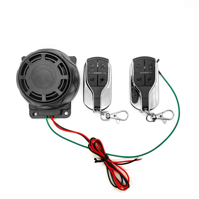 

Security Siren Motorcycle Anti-Theft Alarm System With Dual Remote Control Sound Warning Horns 12V Vehicle Universal