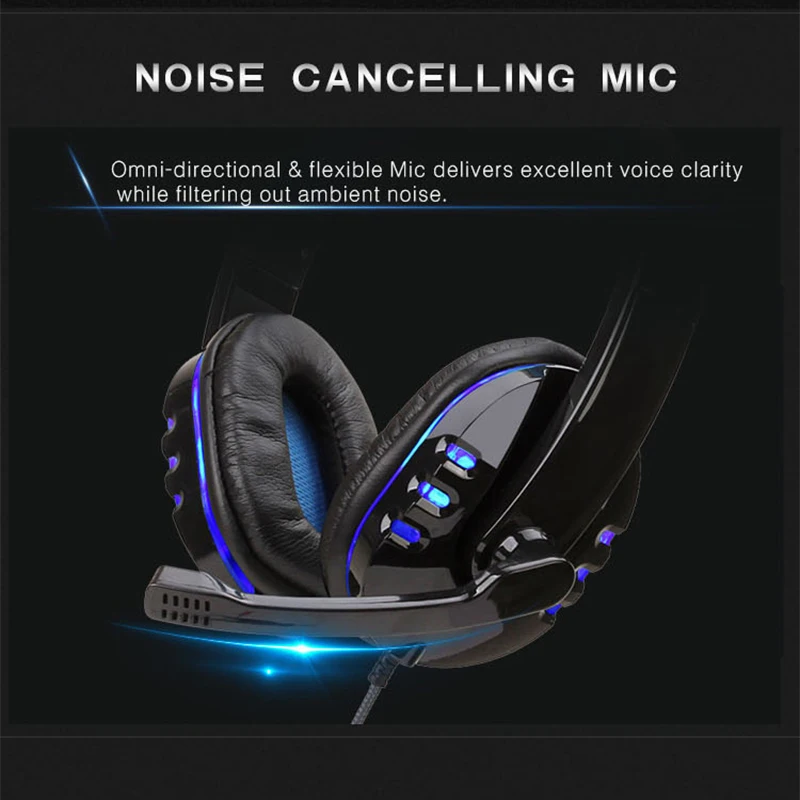 for ps4 gaming headset gamer wired headphone with microphone music casque led stereo cascos for new xbox one switch laptop phone free global shipping