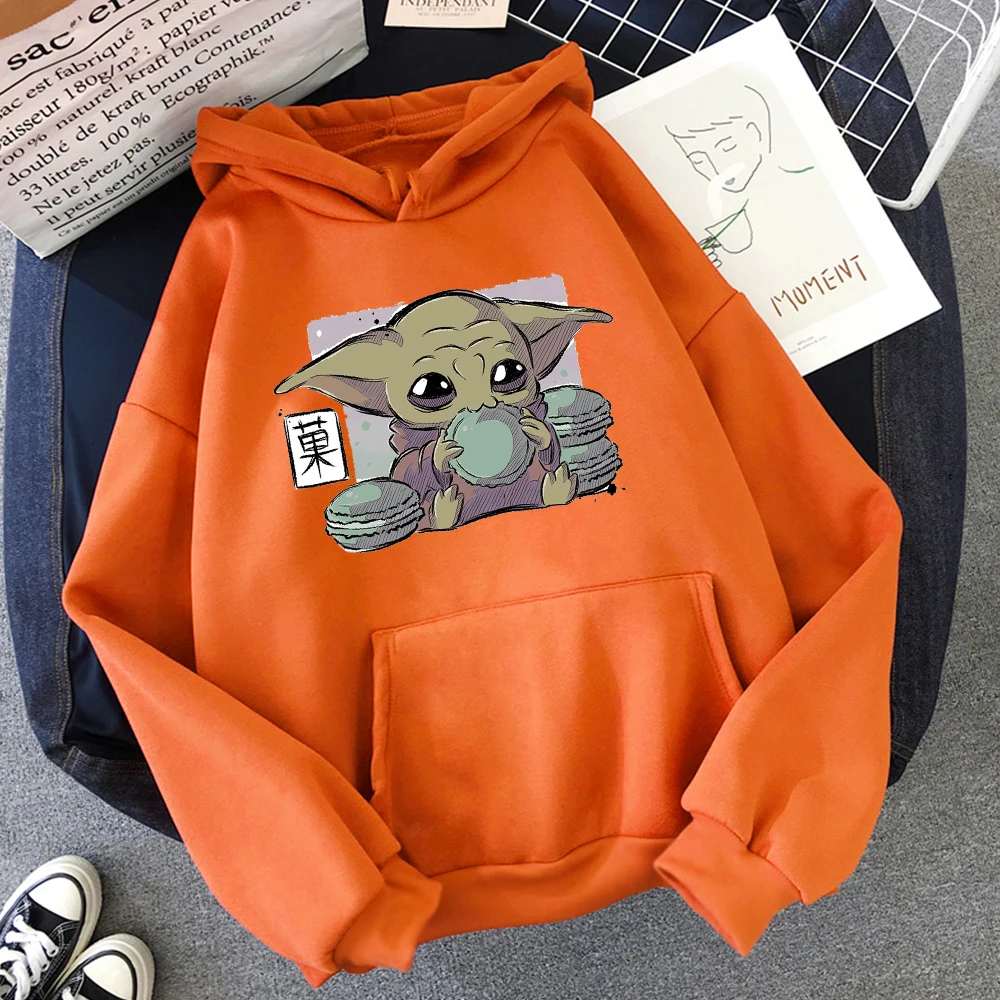 

New Fall Cotton Soft Casual Hooded Babyyoda Cartoon Hoodie Men's Mandalorian Star Wars Personalized Sweatshirt