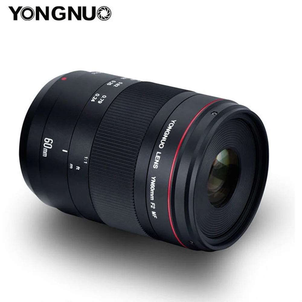 YONGNUO оригинальный YN60mm F2 MF 0 234 m макрообъектив для Canon EOS 70D 5D2 5D3 600D DSLR камеры макро