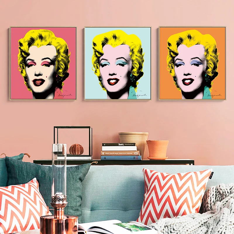 Плакат Andy Warhol картина Мэрилин Монро Сексуальная Женская Печать холст картина настенные картины для гостиной Куадрос домашний декор