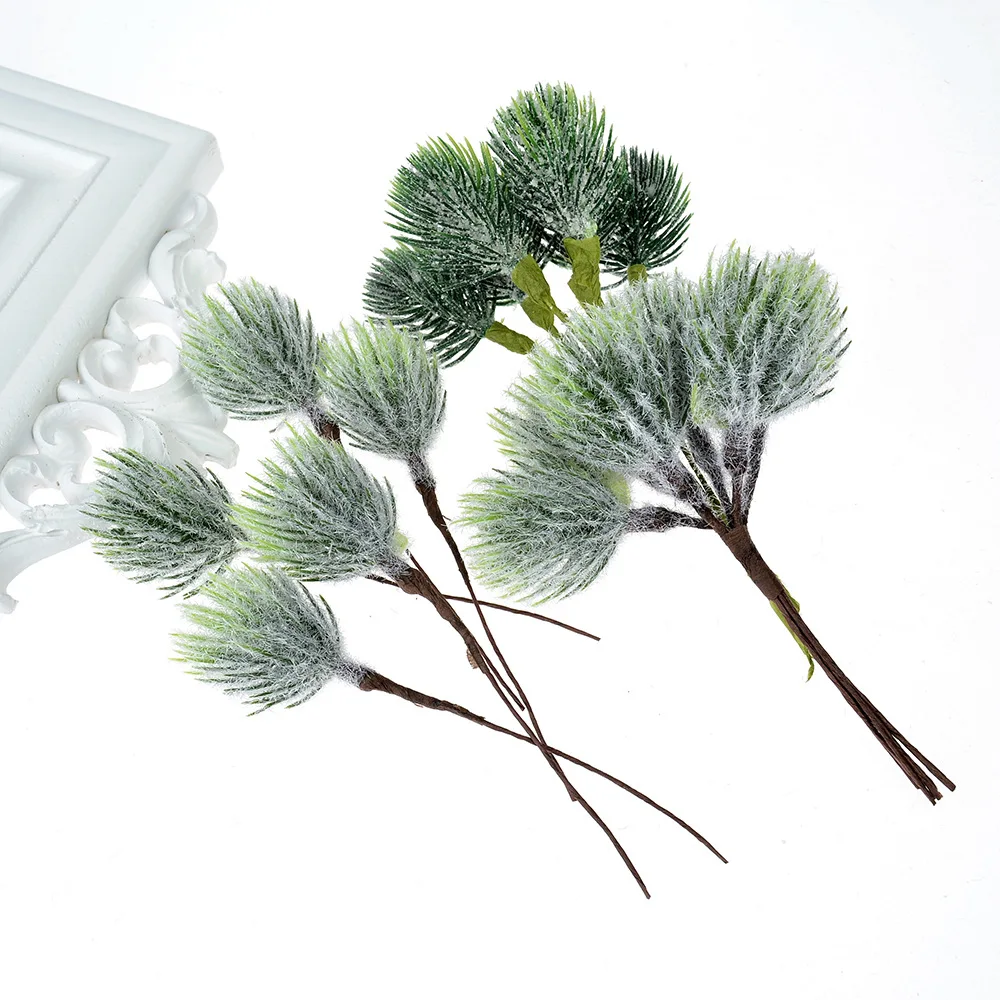 6 шт. искусственная сосна игла рождественские украшения для дома декоративные