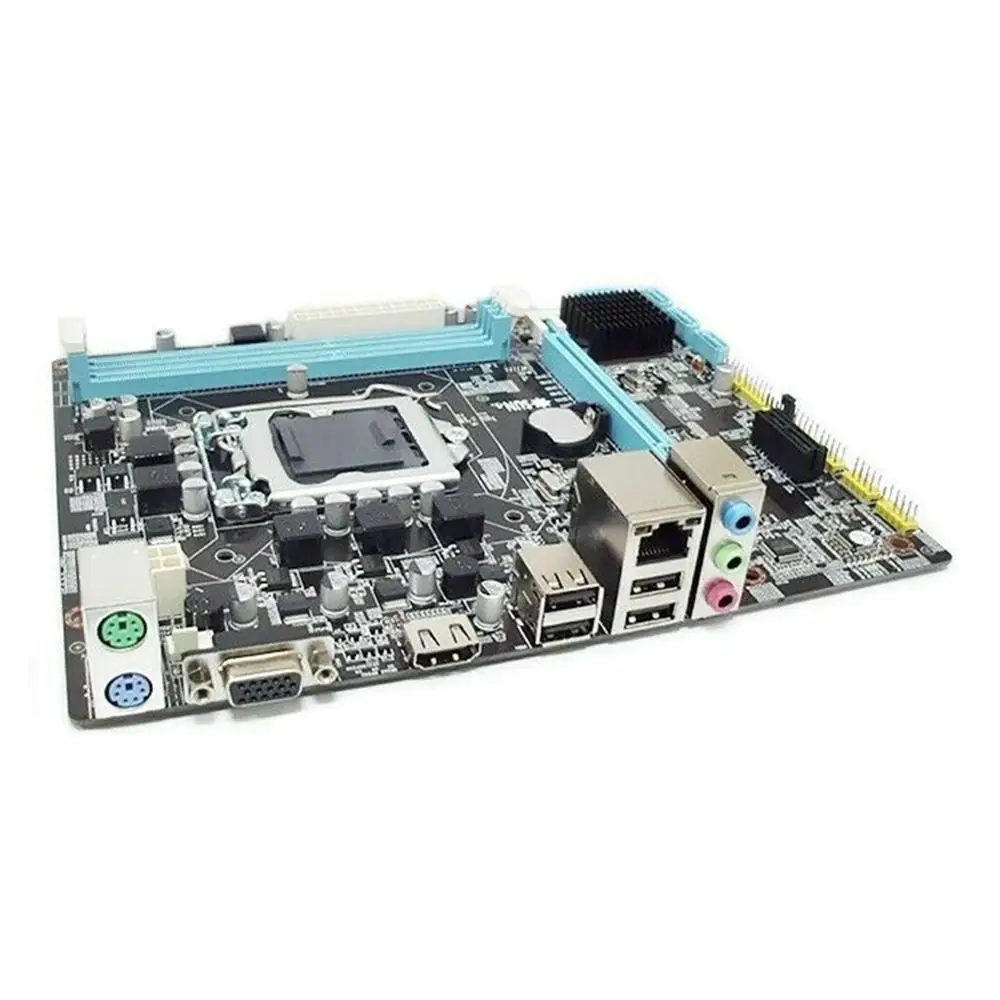 Микро ATX LGA 1156 материнская плата DDR3 ПАМЯТЬ VGA HDMI для Intel H55 LGA1156 I3 I5 I7 ЦП Xeon