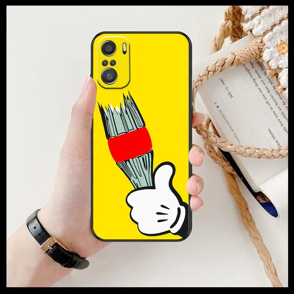 anime Funny gesture Phone Case For xiaomi redmi 11 Lite pro Ultra 10 9 8 MIX 4 FOLD 10T Black Cover Silicone Back Prett | Мобильные