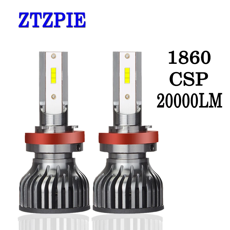 ZTZPIE 12V 20000LM 6500K 9006/HB4 9005/HB3 H1 H8 H7 H4 H11 H9 светодиодный светильник для головы автомобиля