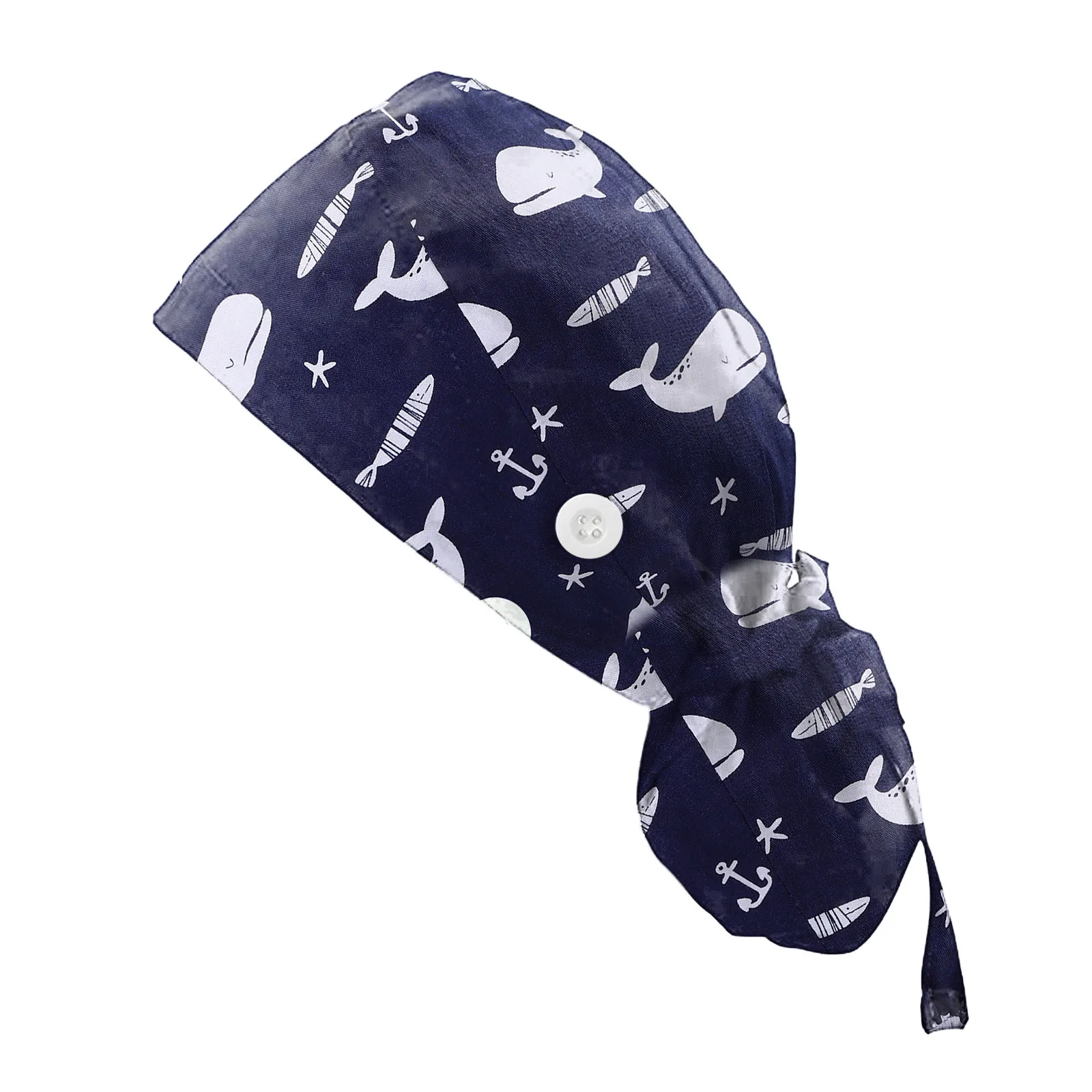 

Nurse Cap With Buttons Bouffant Hat With Sweatband For Womens And Mens Nurse Hat Accessories Gorro Enfermera#45