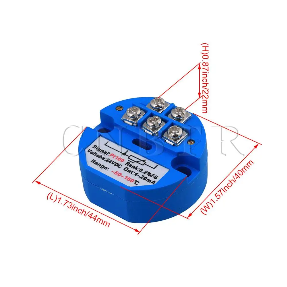 CNBTR пластиковый PT100 датчик температуры передатчик-50-150C выход 4-20mA 24VDC | Инструменты