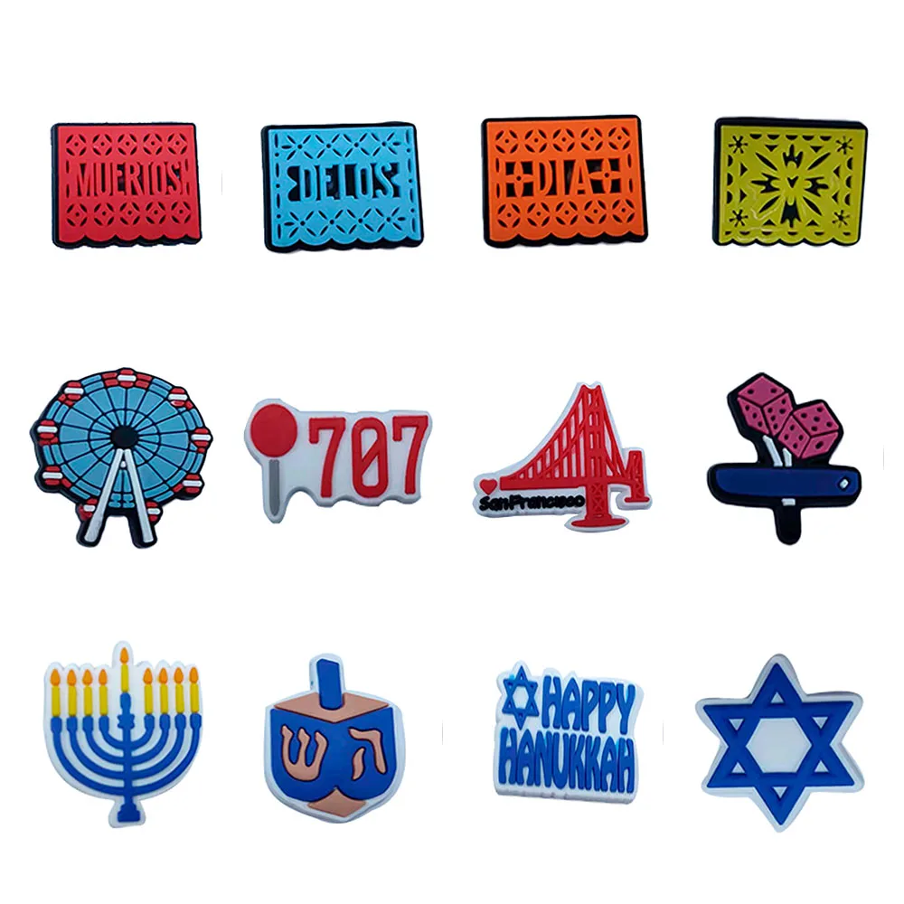 Симпатичные Мультяшные подвески для обуви из ПВХ 1 шт. Kawaii колесо обозрения