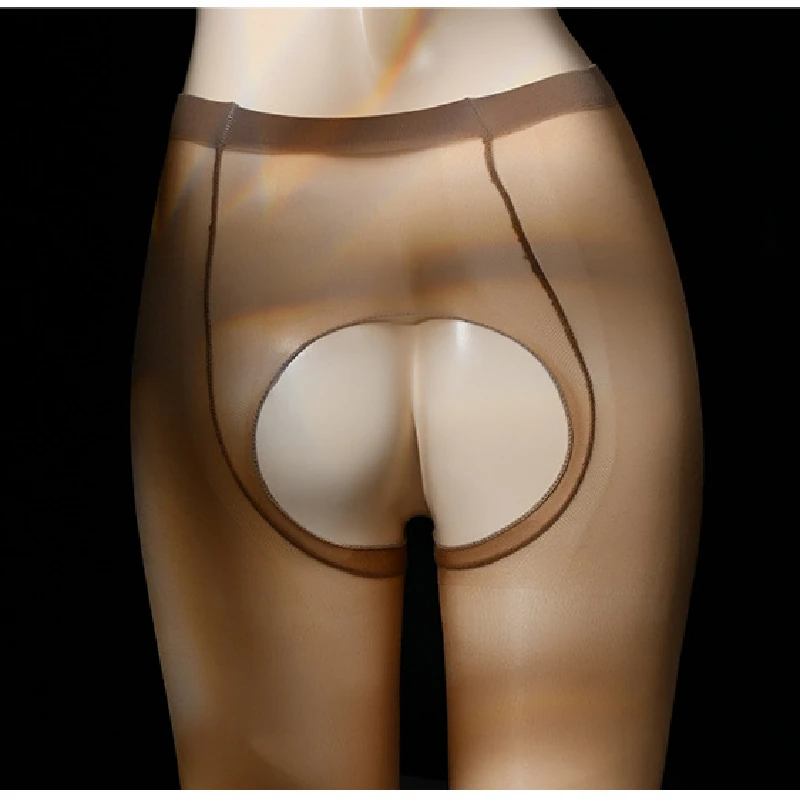 Сексуальные мужские чулки блестящие ультратонкие прозрачные колготки с