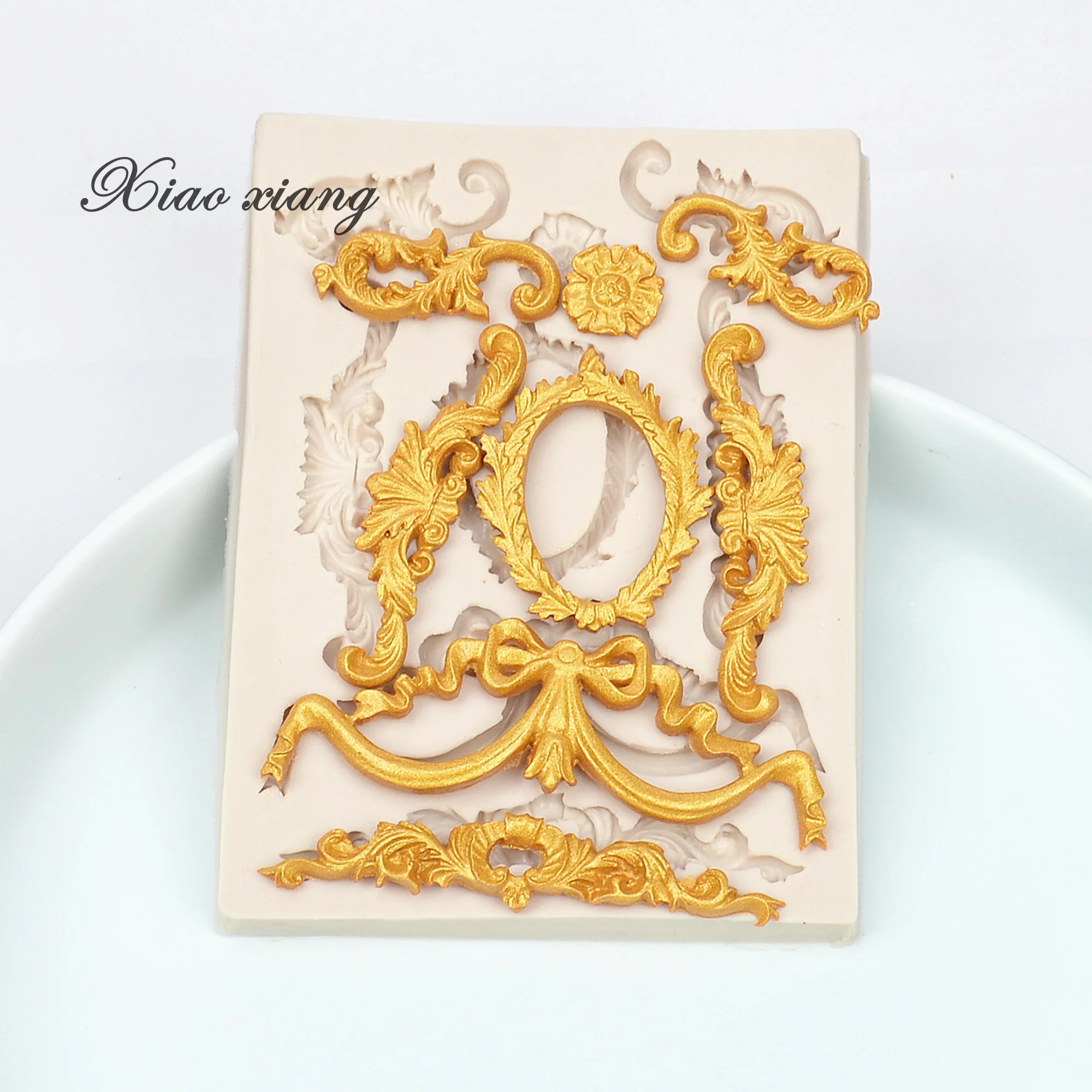 Классический узор силиконовые формы с кружевным краем штамповый торт