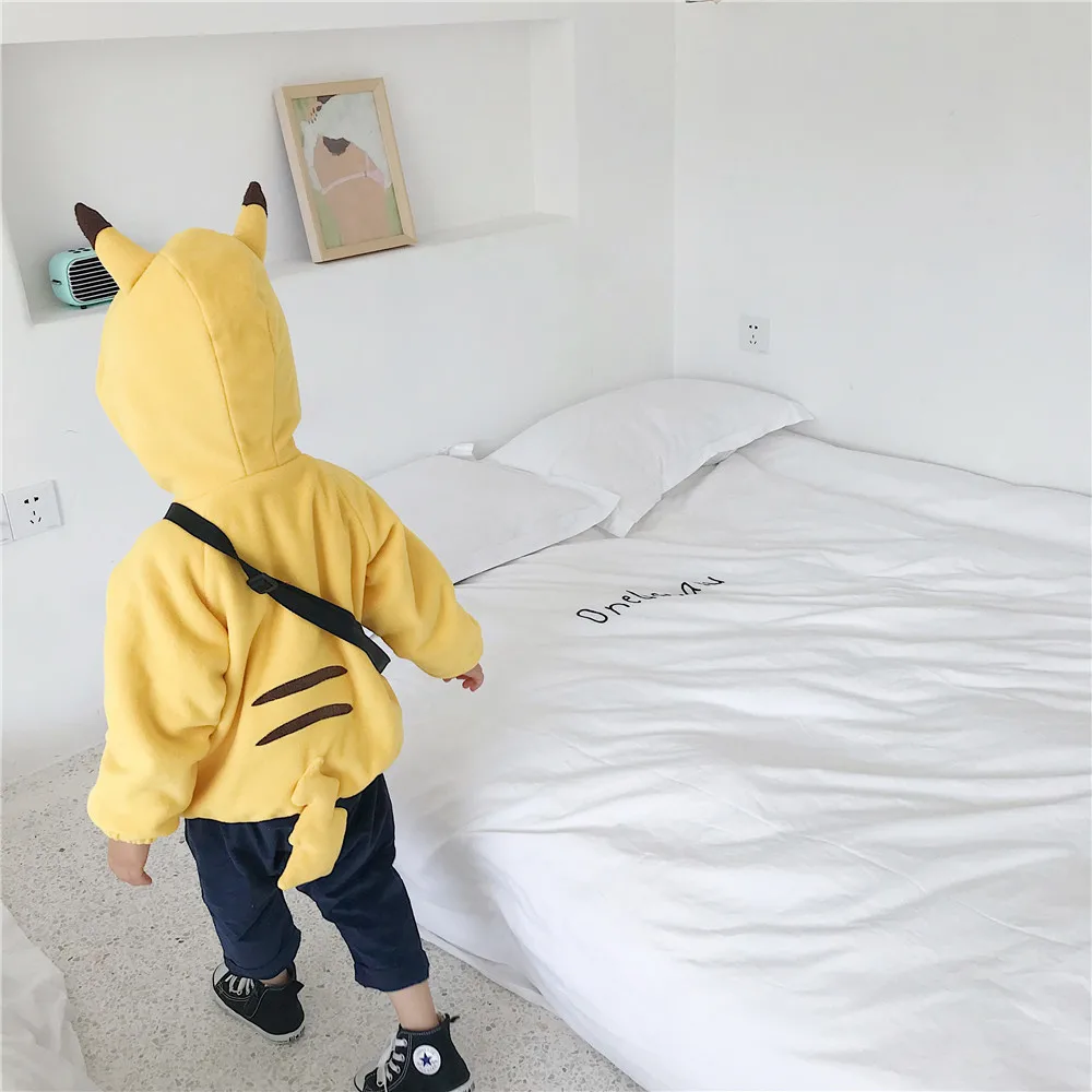 Tonytaobaby/зимняя одежда; новое бархатное пальто с рисунком для маленьких мальчиков и девочек; детская куртка