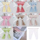 Симпатичные миниатюрные сетчатые и кружевные розовые хлопковые занавески для кукольного домика масштаба 112, мебель для спальни, декор Acc