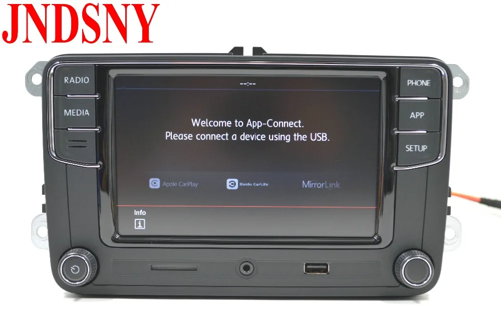 JNDSNY RCD330G CarPlay RCD330 Plus CarPlay Автомагнитола для VW Tiguan Golf 5 6 Jetta MK5 MK6 Passat Polo Touran 6RD 035 187B