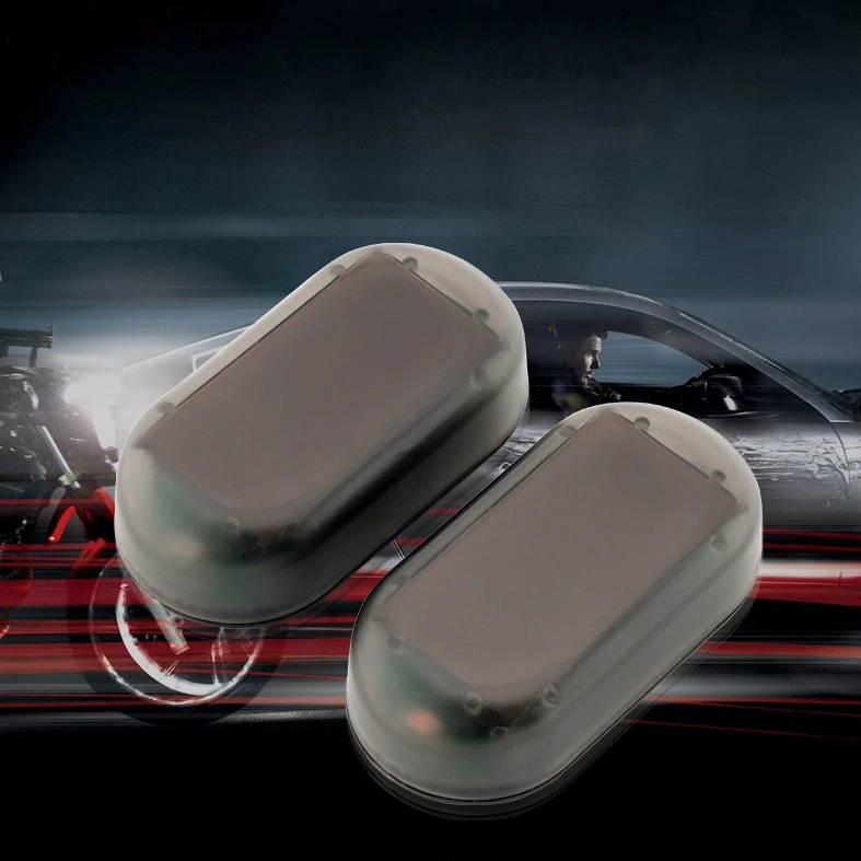 

Car Fake Security Light Solar Powered Simulated Dummy Alarm Wireless Warning Anti-Theft Caution Strobe LED Flashing Imitation