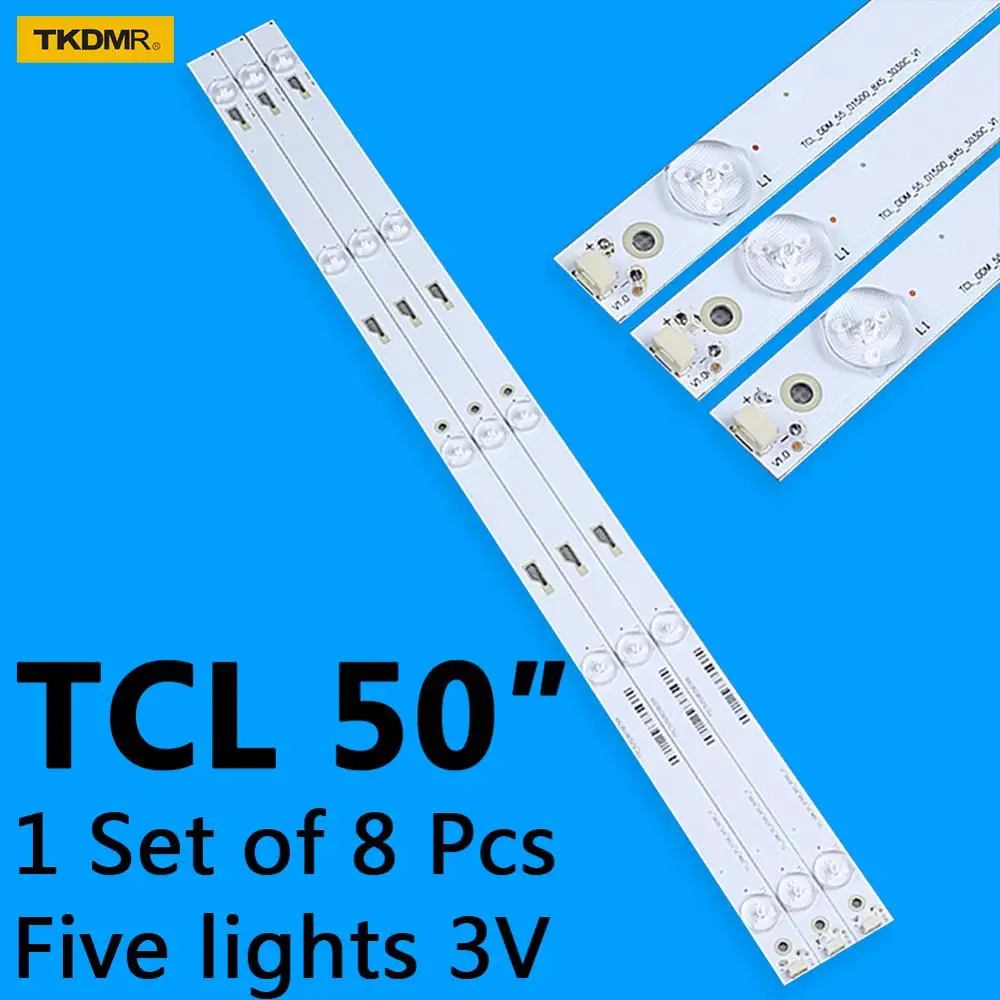 TKDMR 8 шт. Светодиодная лента для подсветки TCL 50 дюймов ТВ T0T 32F3800A 040815