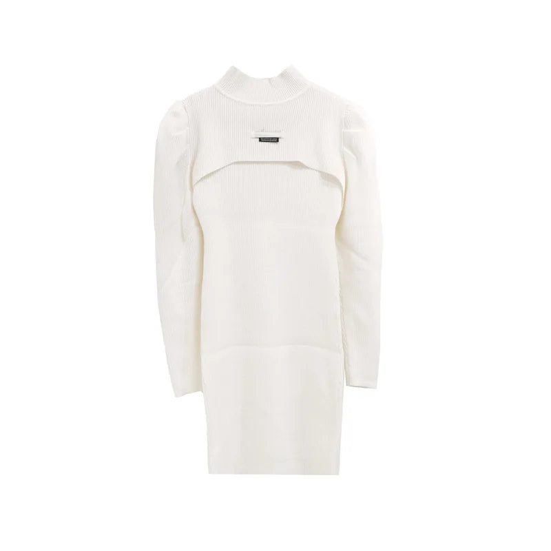 

Early Spring 2021 New Temperament Slim Sweater Two Piece Knitted Skirt Suit Dress Women's Wear