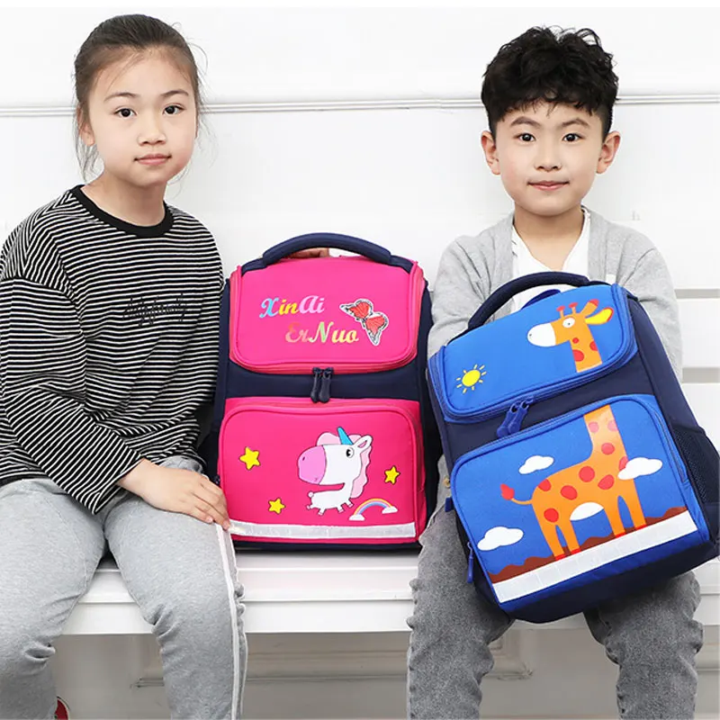 Primary Children Unicorn Backpack Dinosaur School Bag Kid Cute 3D Cartoon Orthopedic Satchel for Girl Mochila Infantil Escolares