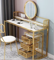 nordic dressing table small bedroom modern minimalist iron storage cabinet integrated dressing table net red ins wind makeup tab