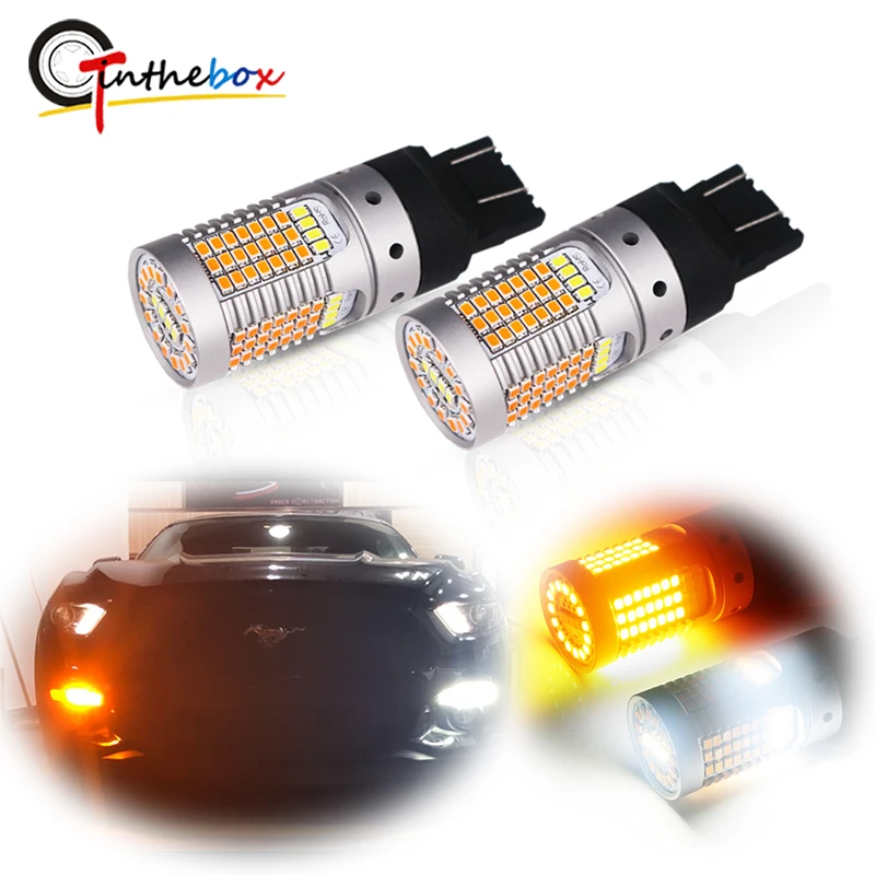 

Canbus Error Free Dual Color T20 7443 21W LED White/Amber Daytime Running Light DRL/Turn Signal Light For 2015-up Ford Mustang