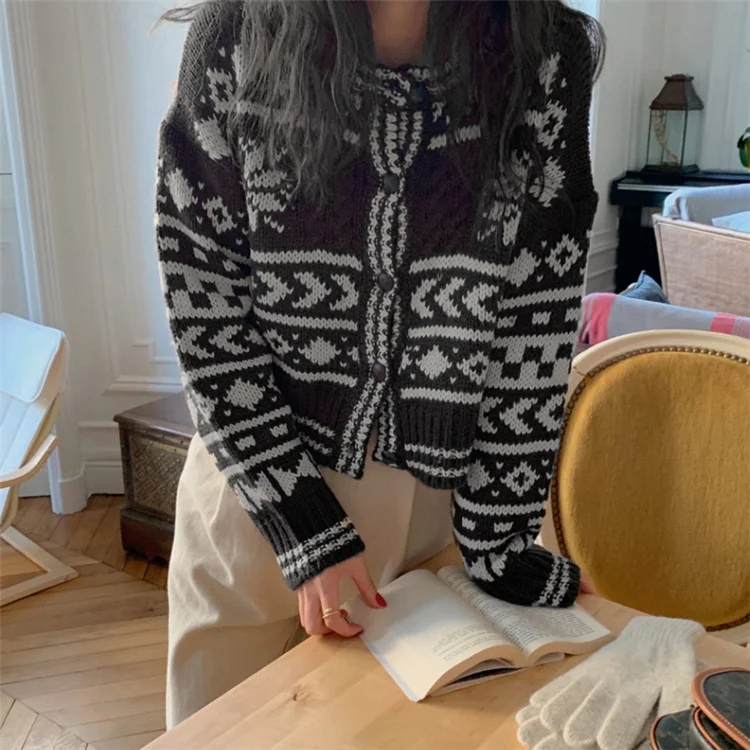 

Стильный свитер, кардиган в Корейском стиле, свободный стиль